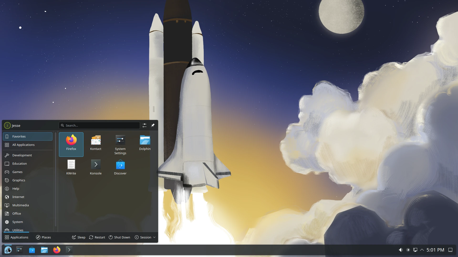 Capture de Fedora Linux