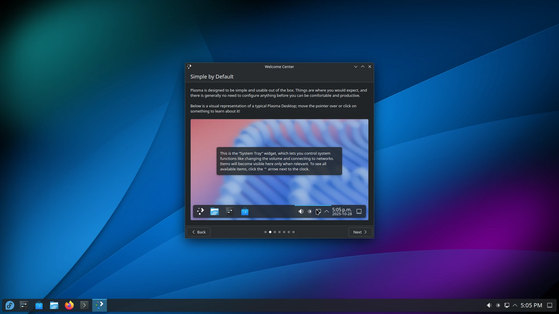 Capture de Fedora Linux
