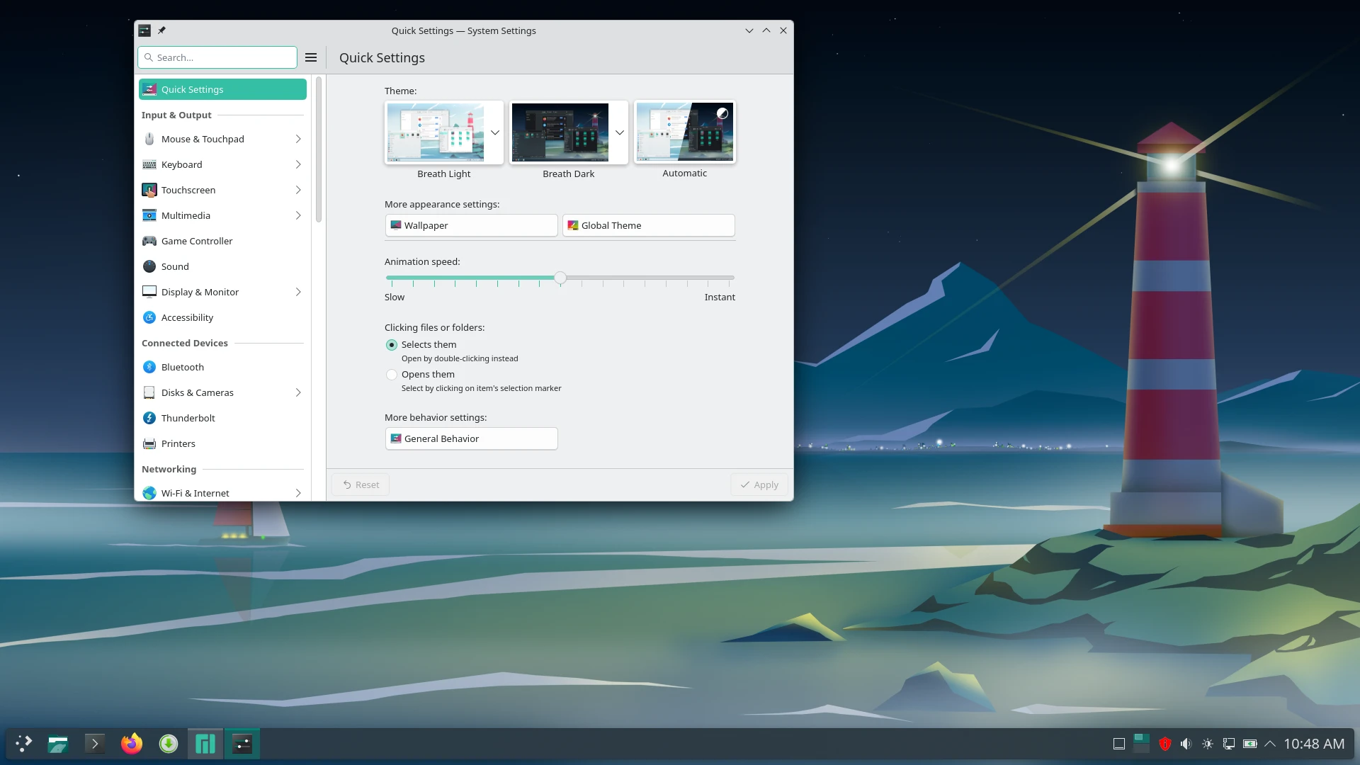 Capture de Manjaro Linux