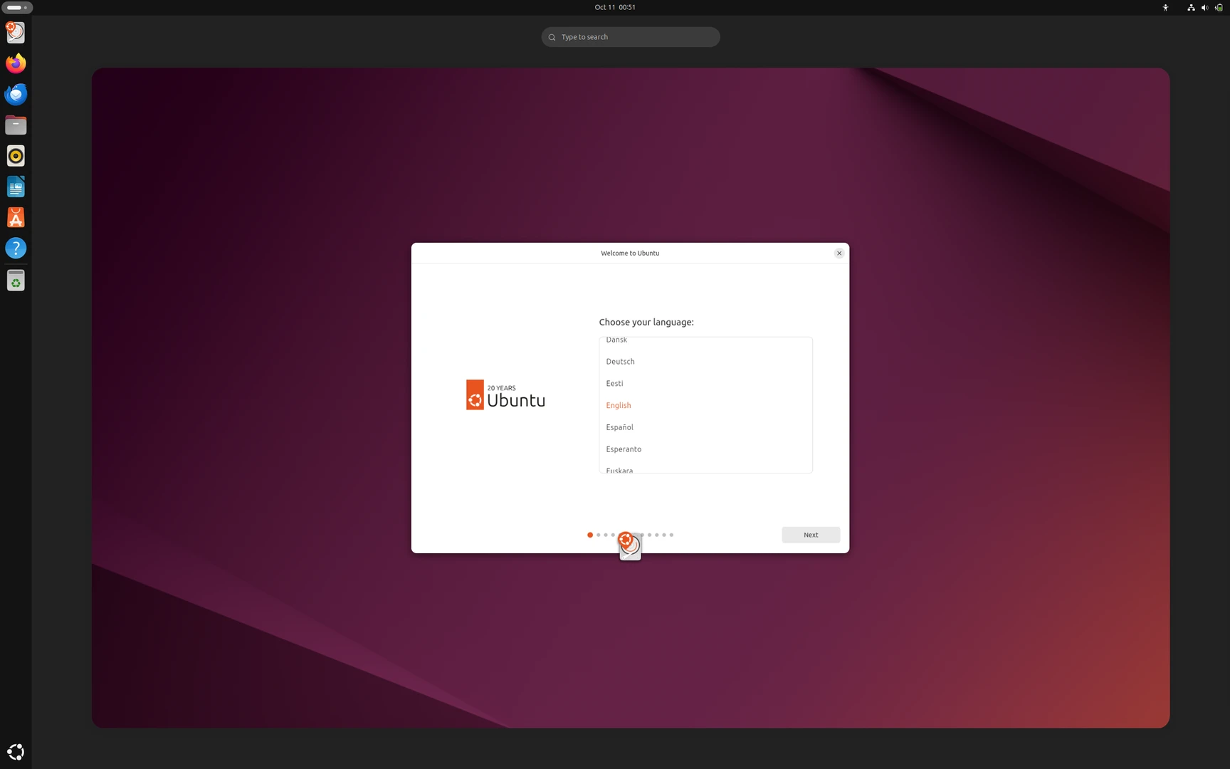 Capture de Ubuntu